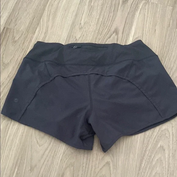 Women's Charcoal Green Athletic Shorts - Picture 3 of 3